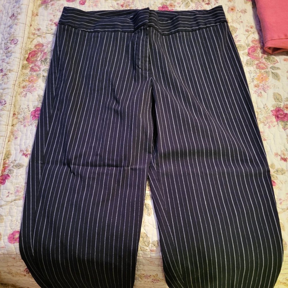 Lane Bryant plus size pin striped dress capris